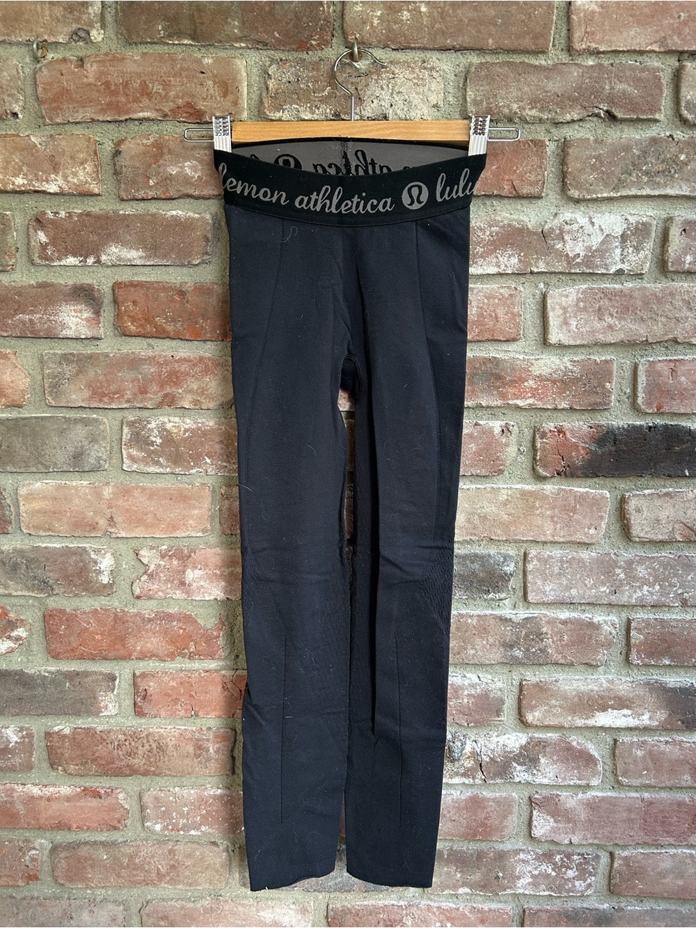lululemon athletica Black Leggings with Branded Waistband
